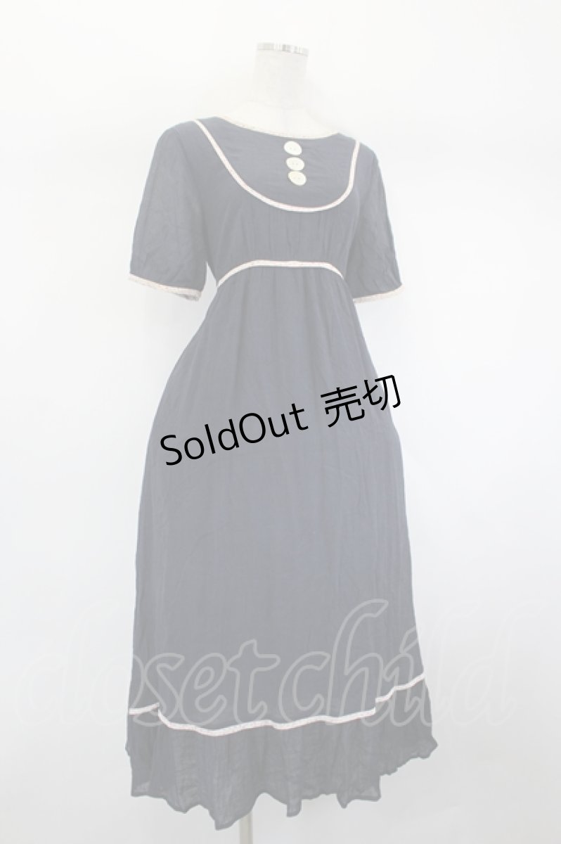 画像4: LEBECCA boutique / ヨーク切替ワンピース  ネイビー I-26-08-01-050-LO-OP-TE-ZI (4)