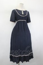 画像4: LEBECCA boutique / ヨーク切替ワンピース  ネイビー I-26-08-01-050-LO-OP-TE-ZI (4)