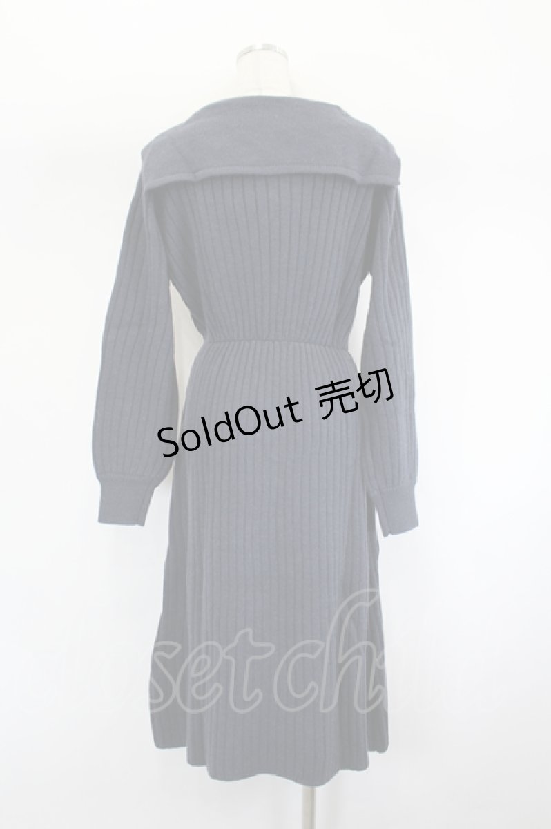 画像3: LEBECCA boutique / 遠くまで行くセーラーニットワンピース  ネイビー I-26-08-01-055-LO-OP-TE-ZI (3)