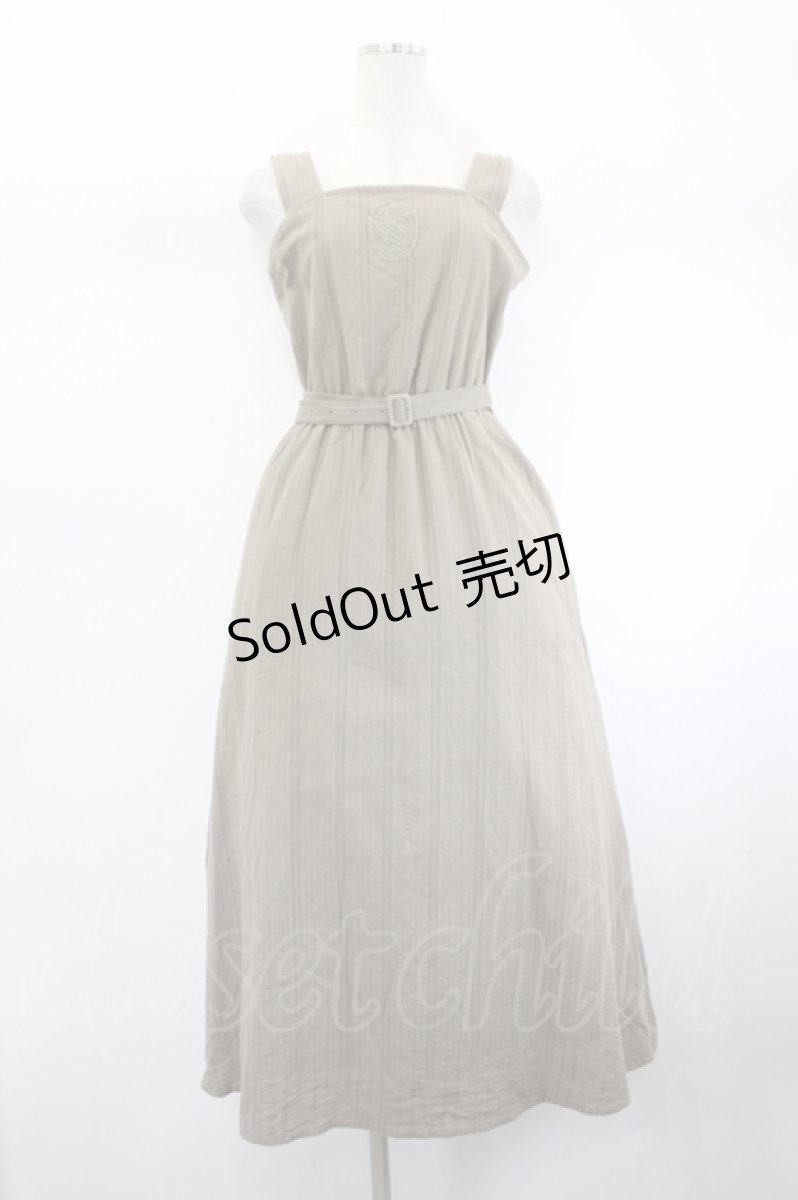 画像1: LEBECCA boutique / 胸元レース刺繍ワンピース  カーキ I-26-08-01-056-LO-OP-TE-ZI (1)