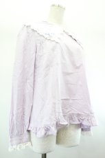 画像3: Nile Perch / 三角衿はしごレースブラウス  ラベンダー I-26-08-01-007-LO-BL-TE-ZI (3)