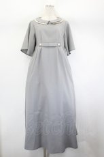 画像1: LEBECCA boutique / 千鳥柄半袖ワンピース  白×黒 I-26-08-01-059-LO-OP-TE-ZI (1)