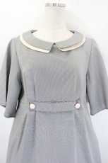 画像5: LEBECCA boutique / 千鳥柄半袖ワンピース  白×黒 I-26-08-01-059-LO-OP-TE-ZI (5)