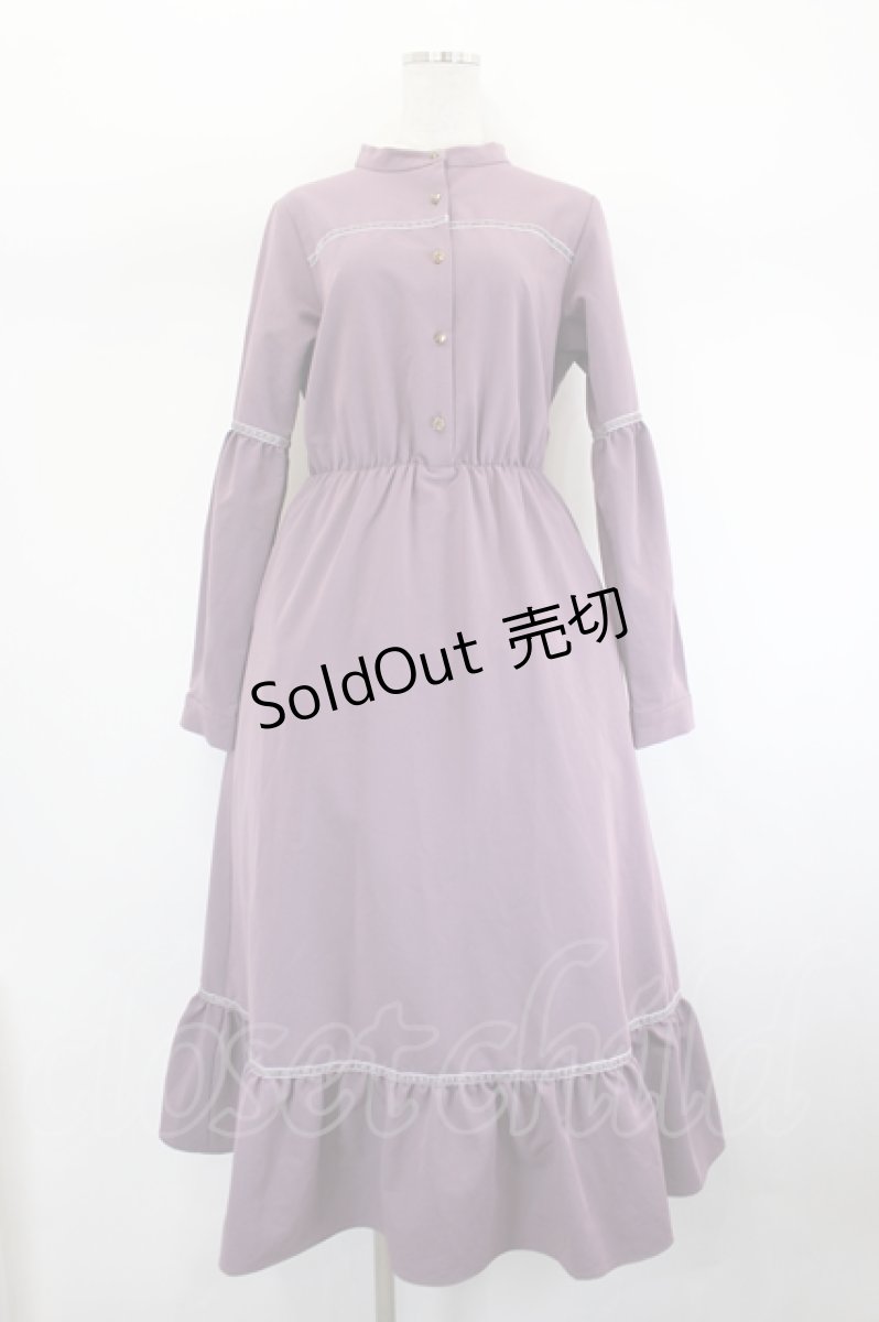 画像1: LEBECCA boutique / 目を見つめるべきワンピース  パープル I-26-08-01-060-LO-OP-TE-ZI (1)