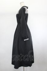 画像2: LEBECCA boutique / チェック切替ワンピース  黒 I-26-08-01-062-LO-OP-TE-ZI (2)