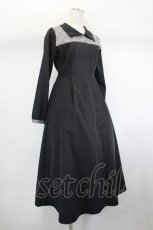 画像4: LEBECCA boutique / チェック切替ワンピース  黒 I-26-08-01-062-LO-OP-TE-ZI (4)