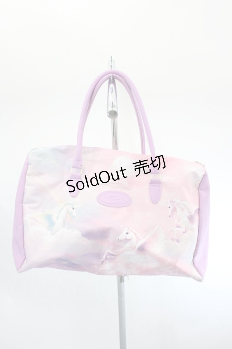 画像1: MILK / FANTASTIC BIG BAG  ピンク×ラベンダー I-26-08-01-092-ML-BG-TE-ZI (1)