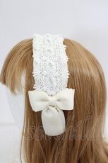画像3: m petit by misako / TT*AMレースカチューシャ  アイボリー I-26-08-01-096-LO-AC-TE-ZI (3)