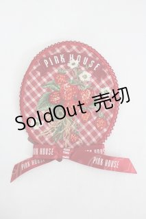 PINKHOUSE ピンクハウス 苺ブーケ刺繍ワッペン PINK HOUSE / 苺ブーケ刺繍ワッペン 赤 I-26-08-01-114-LO-ZA-TE-ZI