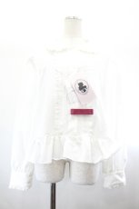 画像1: Cherirulu Chocola / MYリボンマルエリブラウス 4L 白 I-26-08-01-002-LO-BL-HR-ZI (1)