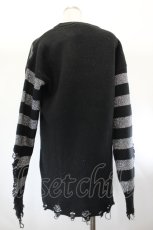 画像2: KILL STAR / Libi Sweater XS 黒×シルバー I-26-08-01-018-PU-TO-TE-ZI (2)