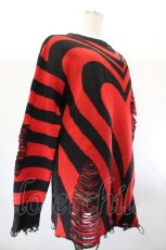 画像3: KILL STAR / Libi Sweater XS 黒×赤 I-26-08-01-021-PU-TO-TE-ZI (3)