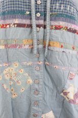 画像4: PINK HOUSE COLLECTION / ワッペンデザインフードブラウス  サックス I-26-08-03-036-LO-BL-SA-ZI (4)
