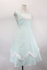 画像4: virally / 星名桜子/ジャンパースカート L ミントＸ白 I-26-08-03-063-LO-OP-SA-ZI (4)