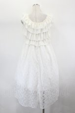 画像3: MRcorset / レース&フリルノースリーブワンピース  ホワイト I-26-08-03-072-GO-OP-SA-ZI (3)