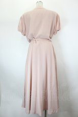 画像2: INGEBORG / ドット半袖シフォンワンピース  ピンクＸ白 I-26-08-03-080-LO-OP-SA-ZI (2)