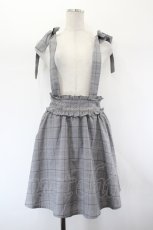 画像1: Ank Rouge / ウエスト刺繍サススカート M グレー I-26-08-03-094-CA-SK-TE-ZI (1)