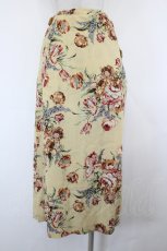 画像3: INGEBORG / 薔薇ブーケ総柄サイドベルトプリーツスカート  ベージュ I-26-08-03-102-LO-SK-SA-ZI (3)