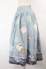 画像2: PINK HOUSE / パッチワークスカート  サックス I-26-08-03-107-LO-SK-SA-ZI (2)