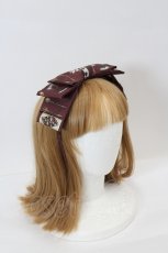 画像2: Royal Princess Alice / Dark Alice Tea Party・まくらくらまコラボカチューシャ  ボルドー I-26-08-03-123-LO-AC-TE-ZI (2)