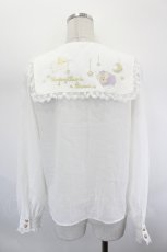 画像2: Amavel / Sleeping Sheepスクエアカラーブラウス F 白 I-26-08-03-002-CA-BL-TE-ZI (2)