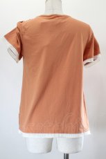 画像2: axes femme / モチーフ付ブロッキングプルオーバー M オレンジ I-26-08-06-028-AX-TO-SA-ZI (2)