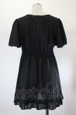画像2: axes femme / フェミニンレースAラインブラウス M ブラック I-26-08-06-004-AX-BL-SA-ZI (2)