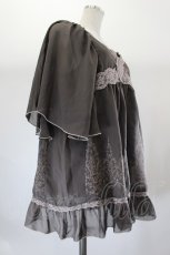 画像3: axes femme / ラッフルスリーブシフォンチュニック M ブラウン I-26-08-06-036-AX-TO-SA-ZI (3)