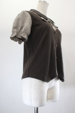画像3: axes femme POETIQUE / チェック切替ドッキングプルオーバー M ブラウン I-26-08-06-037-AX-TO-SA-ZI (3)