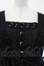 画像4: axes femme / フェミニンレースAラインブラウス M ブラック I-26-08-06-004-AX-BL-SA-ZI (4)
