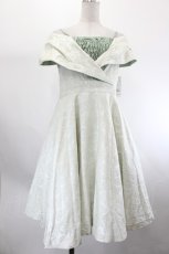 画像1: axes femme / カシュクールJQドレス M グリーン I-26-08-06-058-AX-OP-SA-ZI (1)
