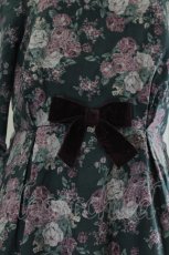 画像4: axes femme POETIQUE / ローズ起毛ワンピース M グリーン I-26-08-06-064-AX-OP-SA-ZI (4)