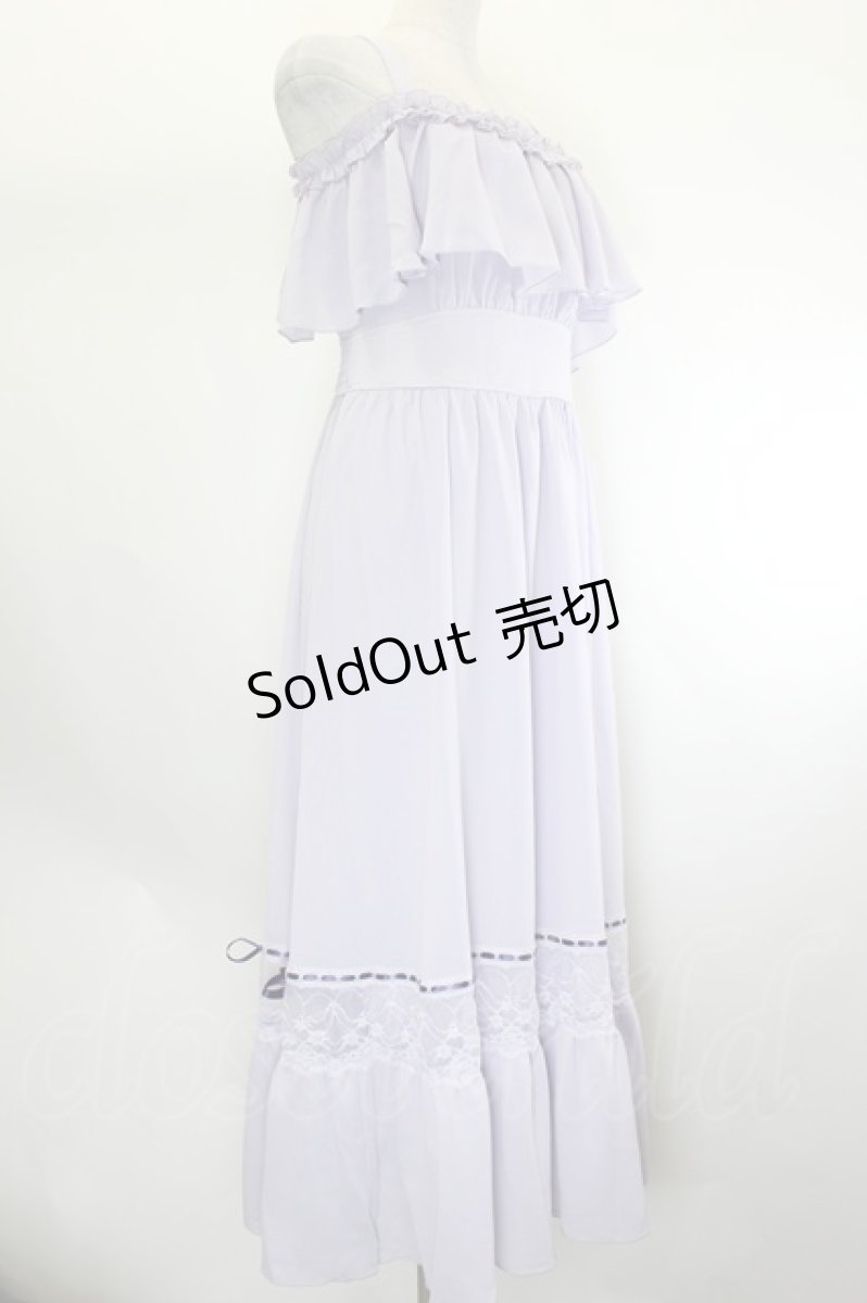 画像3: axes femme POETIQUE / オフショルフリルロングワンピース  ラベンダー I-26-08-06-071-AX-OP-TE-ZI (3)