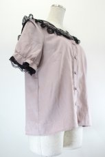 画像3: MA*RS / レースセーラー襟半袖ブラウス  ピンクＸ黒 I-26-08-06-007-GO-BL-SA-ZI (3)