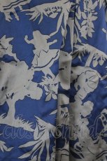 画像3: Jane Marple / シルエットアリスミニスカート  ネイビーＸブラウン I-26-08-06-094-JM-SK-SA-ZI (3)