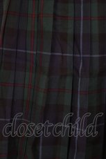 画像3: Jane Marple / タータンチェックのプリーツスカート  グリーンＸネイビー I-26-08-06-095-JM-SK-SA-ZI (3)