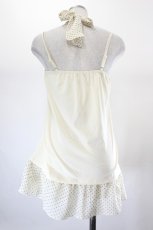 画像2: axes femme / ドットシフォンホルターキャミソール M アイボリー I-26-08-06-026-AX-TO-SA-ZI (2)