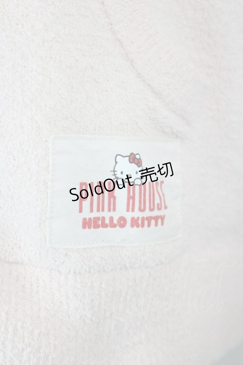 画像4: PINK HOUSE / PINK HOUSE×HELLO KITTY ネコ耳付きフードカーディガン  ピンクＸ赤 I-26-08-07-036-LO-TO-SA-ZI (4)