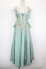 画像1: Ozz oneste /  枝垂れ桜刺繍袴スカート  ミント I-26-08-07-087-OO-SK-TE-ZI (1)