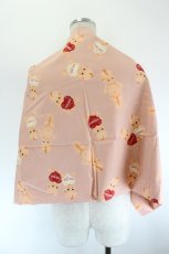 画像2: PINK HOUSE / ハート持ちキューピー大判スカーフ  ピンク I-26-08-07-097-LO-ZA-SA-ZI (2)