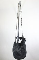 画像2: INGEBORG / リボンキルティングショルダーバッグ  黒 I-26-08-07-102-LO-BG-SA-ZI (2)