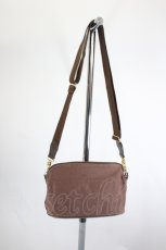 画像2: INGEBORG / ロゴ刺繍ショルダーバッグ  ブラウン I-26-08-07-104-LO-BG-SA-ZI (2)