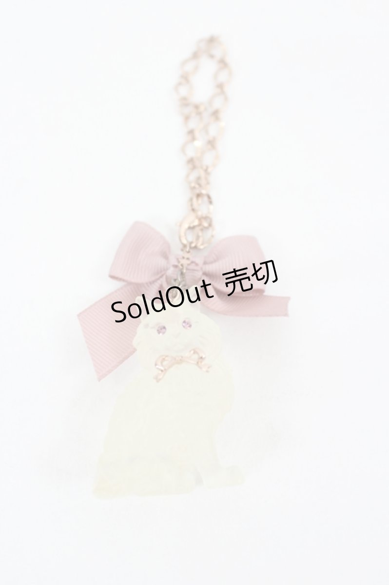 画像1: axes femme POETIQUE / ガーデンキャットチャーム  ピンクｘクリア I-26-08-07-118-AX-ZA-SA-ZI (1)