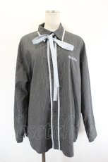 画像1: MILKBOY / PIN STRIPE SHIRTS  グレー I-26-08-09-028-MB-TS-TE-ZI (1)