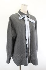 画像3: MILKBOY / PIN STRIPE SHIRTS  グレー I-26-08-09-028-MB-TS-TE-ZI (3)