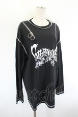 画像3: Grrr the Lipper / LloromannicコラボロングスリーブTシャツ  黒 I-26-08-09-029-PU-BL-TE-ZI (3)