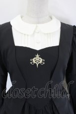 画像5: Nana Riot / ハート刺繍ジャケット重ねワンピース  黒Ｘ白 I-26-08-09-034-LO-OP-SA-ZI (5)