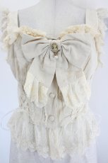 画像4: Forest Wardrobe 森林衣樹 / カメオリボンビスチェ S 生成り I-26-08-09-008-LO-TO-SA-ZI (4)