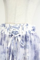 画像2: axes femme / シャトーPTハイウエススカート  白Ｘ青 I-26-08-09-086-AX-SK-SA-ZI (2)