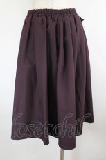 画像3: axes femme / 薔薇×額縁刺繍ミドルスカート  ボルドー I-26-08-09-087-AX-SK-SA-ZI (3)
